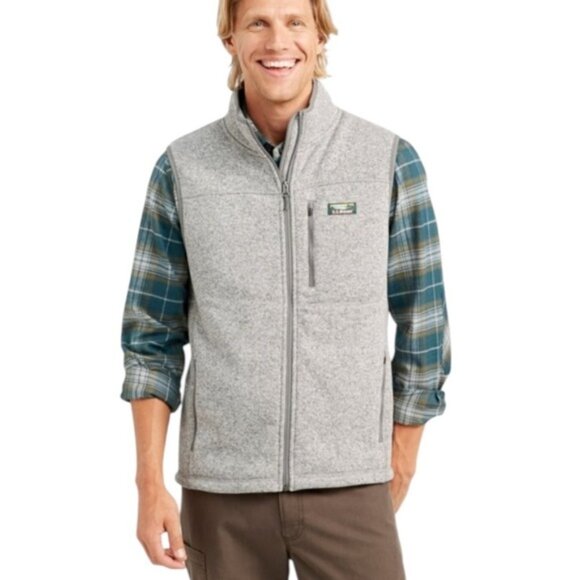 L.L Bean Bean's Sweater Fleece Vest - Picture 1 of 6